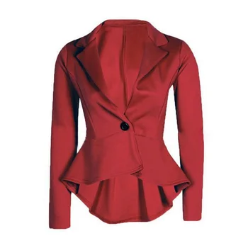 

Office Lady Blazers Fashion Single Button Notched Blazer Formal Solid Women Vadim Blazer