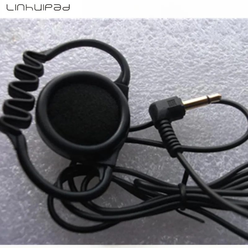 

3.5mm Mono Hook Earphone Headsets 1-bud earpiece single side headphone for Tour guide System Two way Radio 500pcs/lot