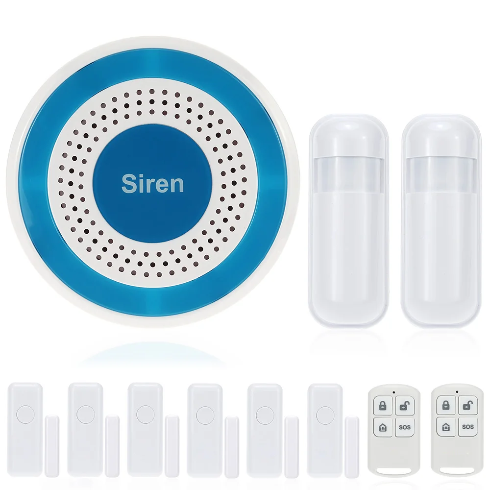 433MHZ Wireless Sound and Flash Sensor Alarm System 20 Wireless Defense