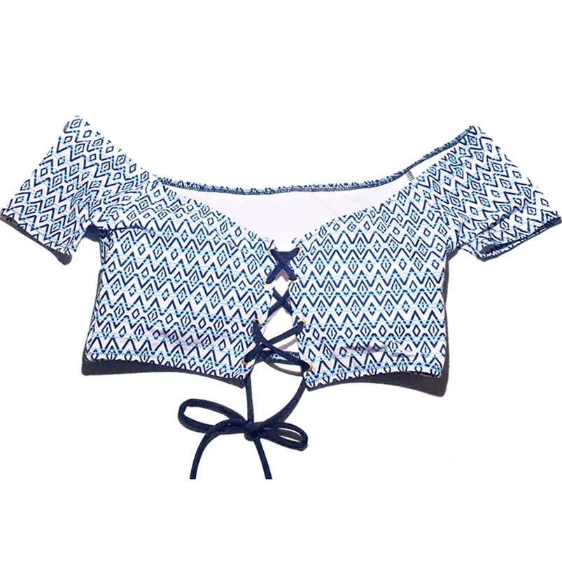 Women's Swimming Suit Sexy Bikini Swimsuit Women Padded Sexy One Shoulder Strap Sleeve Bikini Two-Piece Bathing Bra set R22 (1)