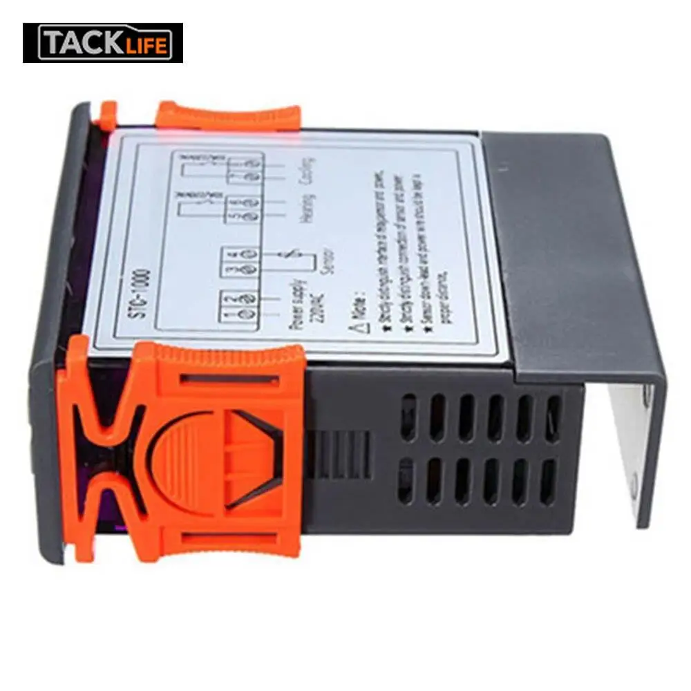 

Tacklife Universal Digital STC-1000 Temperature Controller Thermostat with Probe -50~99C 220 V Aquarium w/Sensor All-Purpose