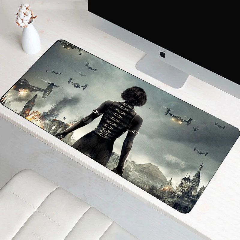 

Large 80 x 40cm Resident Evil Mousepad Speed Gamer Locking Edge For Laptop Rubber Notebook mat high quality Mouse pad