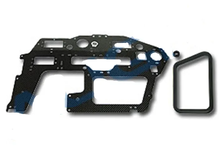 

600N DFC Carbon Fiber Main Body Left Side Plate / 2.0mm HN6054-1 For Align Trex