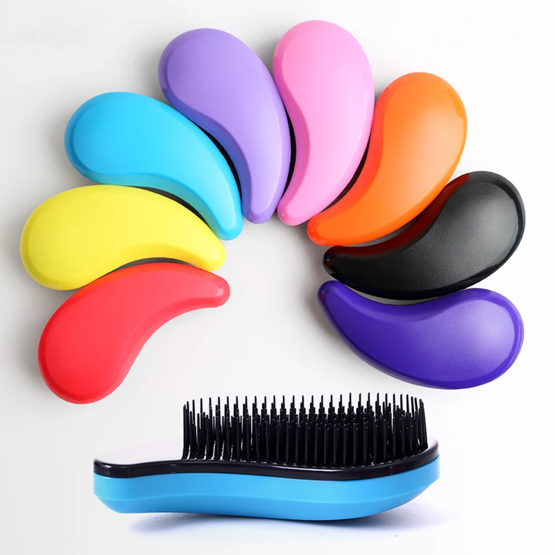 Fashion Anti-static Hair Massage Brush Comb Styling Tools Smooth Hair Combs Hairbrushes Handle for Salon Styling Women Girl Hair