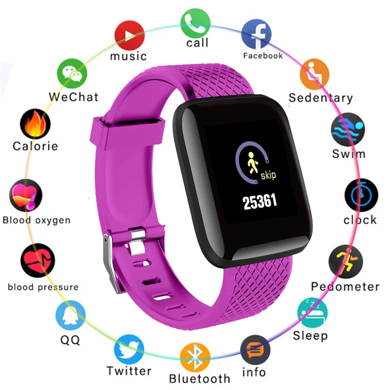 

Women Smart Watch Men Watchs Blood Pressure Waterproof Smartwatch Heart Rate Monitor Fitness Sport Bracelet For iOS Android Band