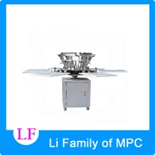 6 color 6 station T-shirt screen printing machine comeswith base good quality