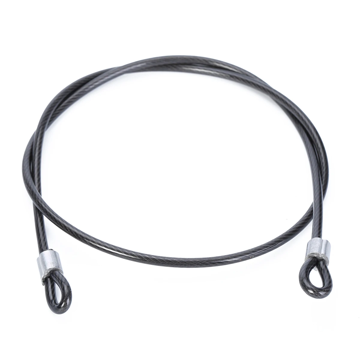 Outdoor Sports Double Loop Bike Bicycle Security Cable Lock Steel Strap U-Lock 100cm x 6mm Cycling Safety Scooter Guard
