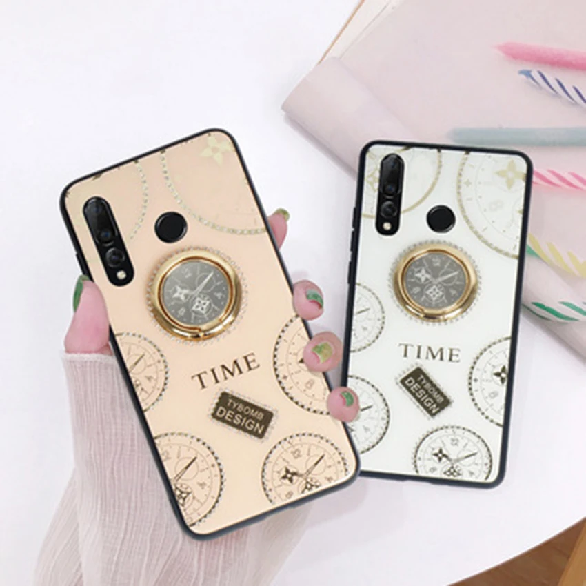 

TPU bracket mobile ring silicone phone shell anti-falling protective case is suitable for huawei nova5 series mobile phone case