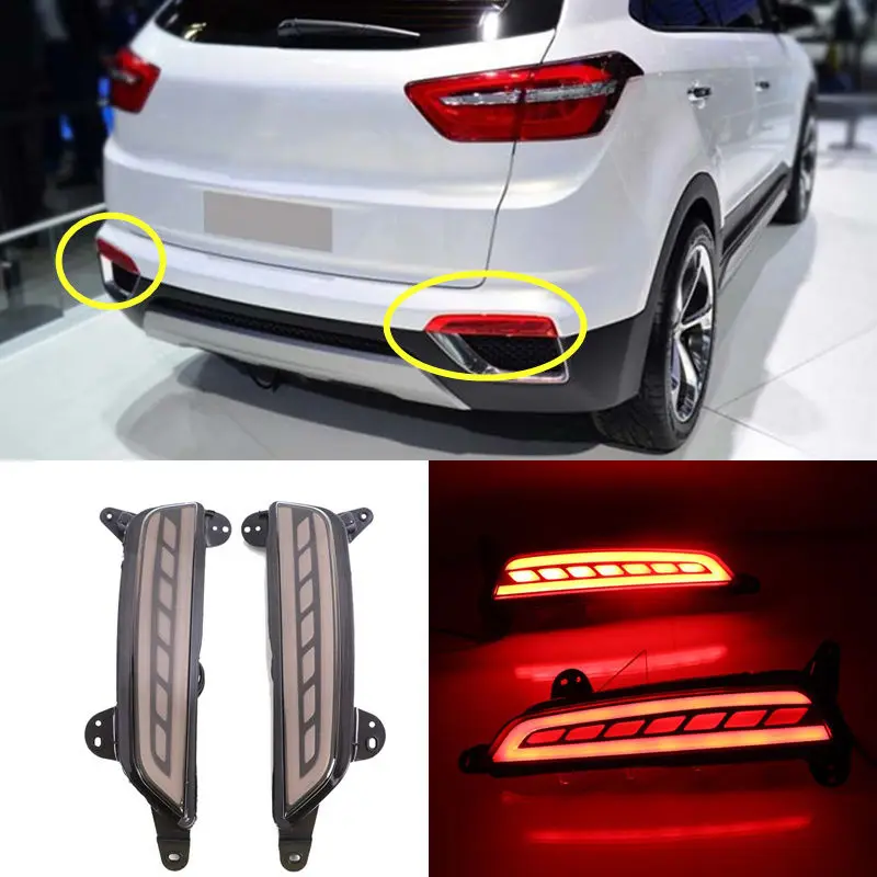 

2Pcs After Light Brake Warning Lamp Rear fog lamp For Hyundai IX25 2015-2016