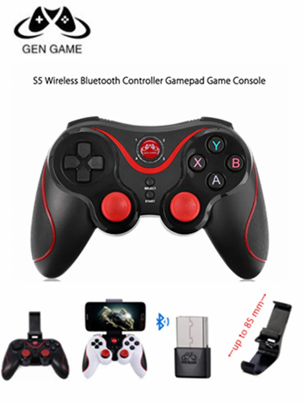 Gen Game s5/S5 улучшенная версия беспроводной Bluetooth 3,0 геймпад джойстик игровой контроллер подключается к ПК через приемник геймпад