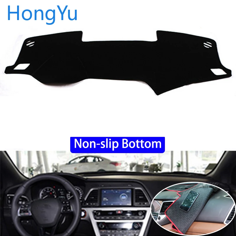 

For Hyundai 9th Sonata 2015 - 2018 Car Styling Non-Slip Bottom Covers Dashmat Dash Mat Sun Shade Dashboard Cover Capter