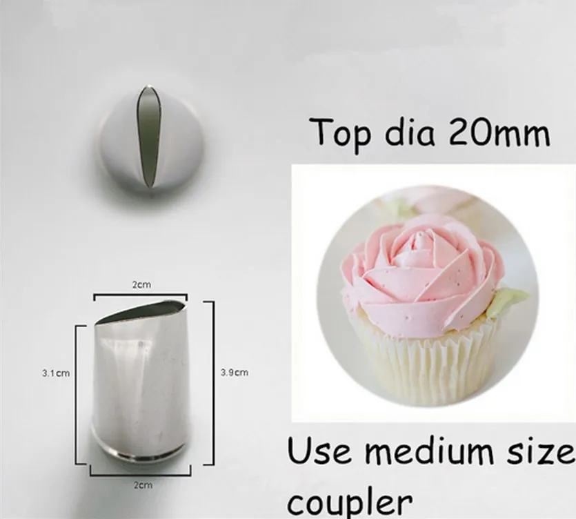 

Hot 1pc Flower Icing piping nozzle Pastry Cake Decorating Tools Cream Cupcake Decor
