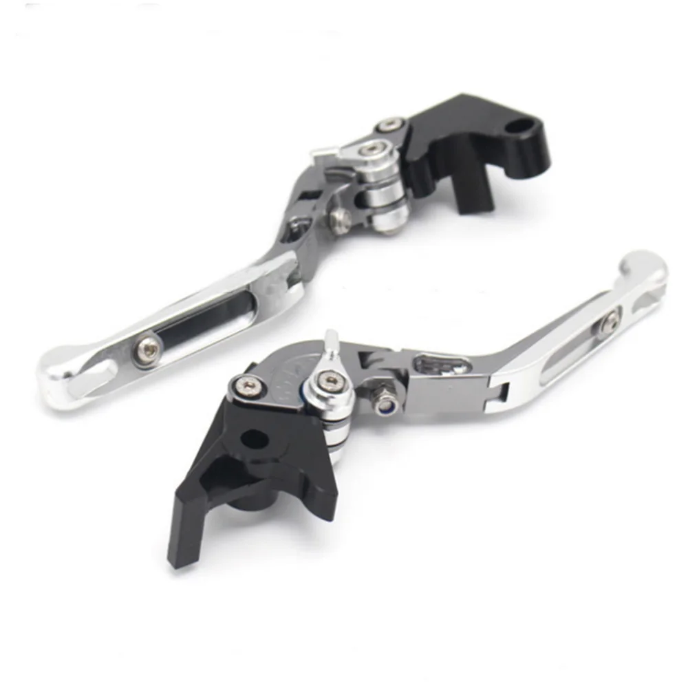 Motorcycle CNC Adjustable Foldable brake Clutch Levers for Benelli TNT 125 135 TNT125 TNT135- with Logo - Цвет: Titanium-Grey