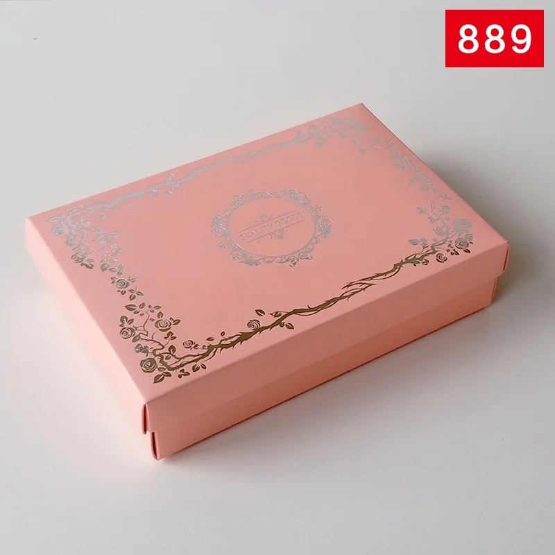 10 шт., 18x12x4 см, розовая бумажная коробка, упаковка с крышкой, Подарочная коробка Caixa, упаковка для трусиков, носков, полотенец, подарочная коробка - Цвет: 889 (Quality Goods)