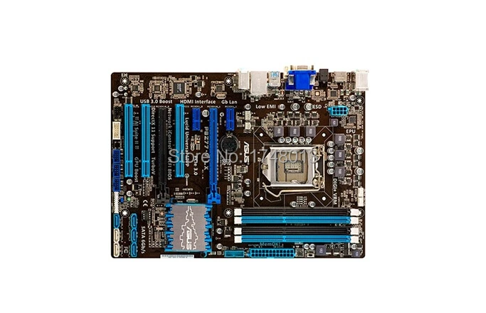 شحن مجاني الأصلي اللوحة ل P8Z77-V LX DDR3 LGA 1155 دعم I3 I5 I7 32 GB Z77 سطح المكتب motherborad