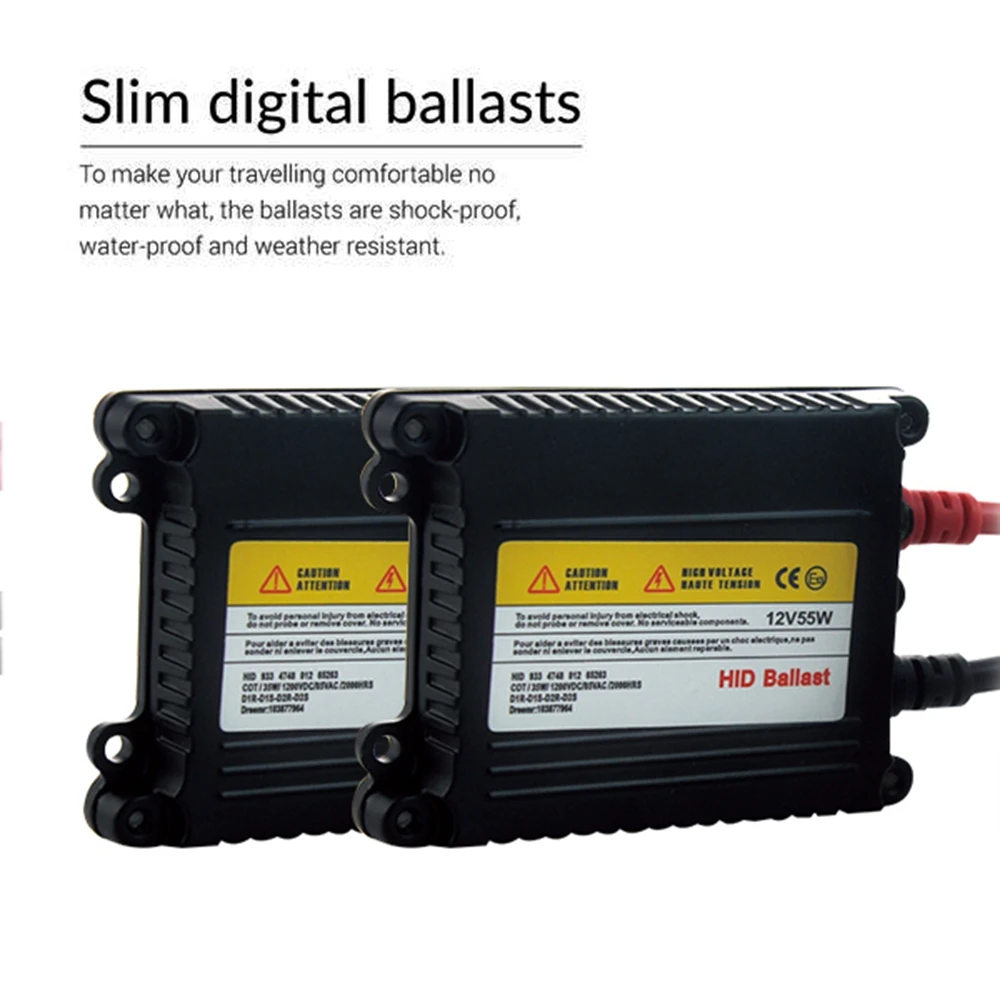 Ceny Xenon H7 35W AC 55W statecznik typu slim HID ksenonowa żarówka do przedniego reflektora 12V H1 H3 H11 h7 ksenonowa zestaw HID 4300k 6000k wymień lampę halogenową