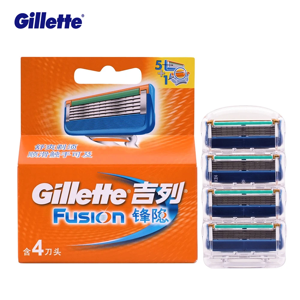 

Authentic Authorization Melting Gillette Fusion Razor Blades for Men Shaving Soft to Shave the Beard 4pcs/Box