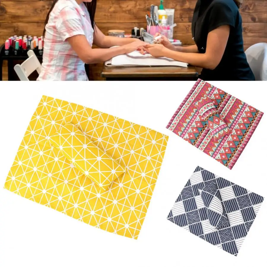 

Nail Table Washable Nail Art Hand Pillow Pad Set Hand Arm Rest Holder Cushion Table Mat Manicure Tool Manicure