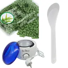 Джейн любовь 100 г удаления волос горячие воск бобы парафин теплее нагреватель горшок машина твердый воск для удаления волос Bean набор чай дерево 5JY20