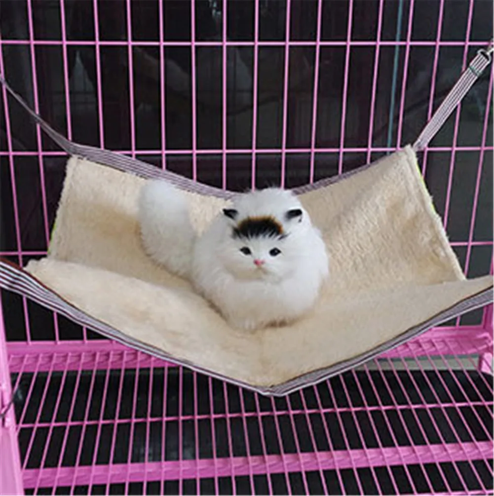 Cat Cage Hammock Spring and Autumn Cage Hammock for Cats Plush Pet