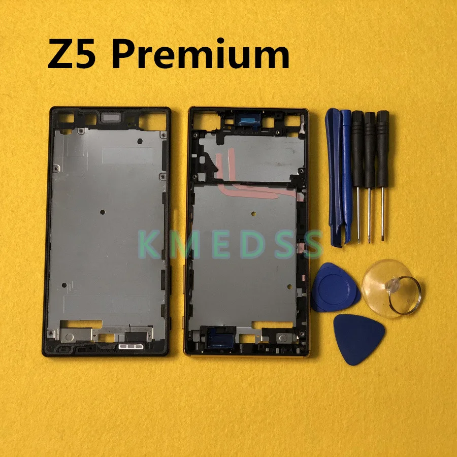 

LCD panel Front Chassis Middle Frame Bezel Housing For Sony Xperia Z5 Premium 5.5" E6853 E6883 E6833 + tools