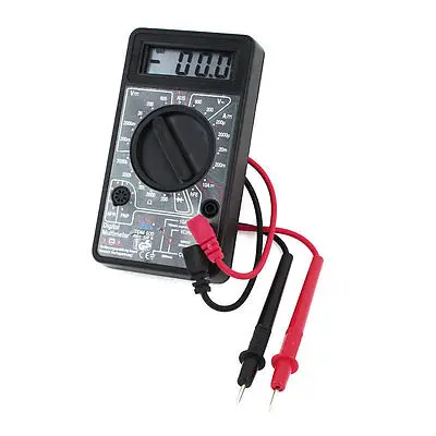 

AC DC Black Voltameter Ammeter Resistance Test Digital LCD Multitester