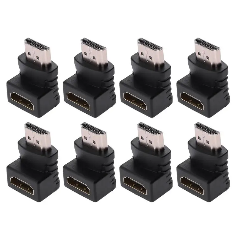 1 шт./2 шт./5 шт. HDMI штекер Женский адаптер преобразователь удлинитель 90 градусов