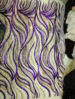 

New arrival 3 color option! african sequin FABRIC shining mesh lace fabric for wedding and party