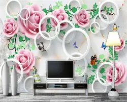Beibehang обои home decor behang пользовательские стильный 3D розы Мрамор стерео ТВ фоне обоев papel де parede 3d
