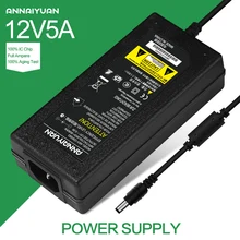 12V5A 12V 5A AC100V-240V 60W LED power adapter LED light Power Supply Adapter Transformer for Imax LED strip 5050 2835 real 5A