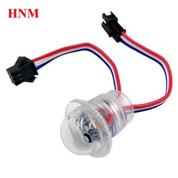 

12V 20mm 3LEDs UCS1903 led rgb pixel module, 3pcs 3535 smd digital full color led module light, diameter 20mm, waterproof IP67