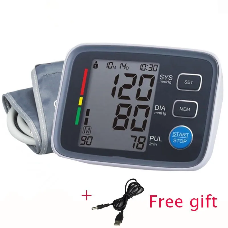 

Arm Blood Pressure Monitor Health care Monitors Digital Upper Portable BP Monitor Tonometer automatic sphygmomanometer