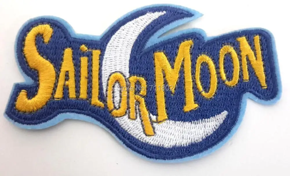 Sailor Moon iron on patches cloth embroidered cloth DIY Applique Badge ...