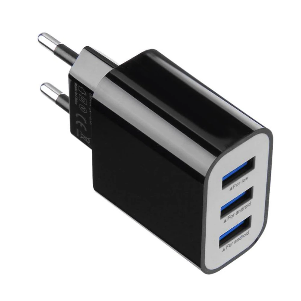 3USB 3.1A Универсальное зарядное устройство для мобильного телефона, смартфона, планшета, адаптер для путешествий, настенная розетка, быстрая зарядка, головка для Iphone, для samsung