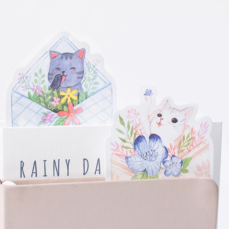 1 шт. (30 листов) Креативные наклейки N times paste Lovely cat memo pads Mail notes/hand accounts/удобные для