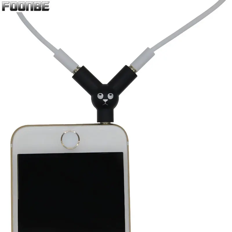 

FOONBE New Y Type Jack 3.5mm To Dual 3.5mm Headphone Male To Female Audio Cables Splitter Adapter Plug Stereo Earphone Splitters