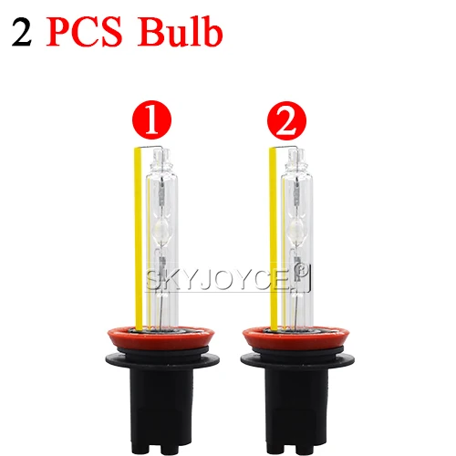 SKYJOYCE комплект ксеноновых фар, Высокопрочная конструкция H11 ксеноновая лампа H7 H1 H3 9005/HB3 9006/HB4 5500 K 35 W 12 V тонкий балласт переменного тока для автомобильных фар комплект ксеноновых ламп - Испускаемый цвет: 2 Pieces bulb