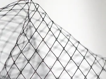 

1 yard black Diamond lattice mesh, black mesh fabric, stiff checks mesh for veil