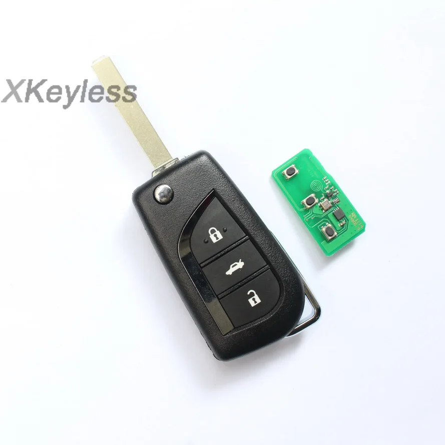 

2014 for Toyota Corolla 3 button fob flip remote key control 315mhz