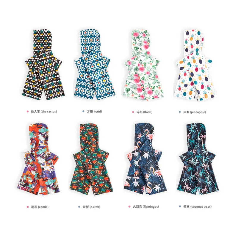 

Children's Bathrobe Beach Towel Quick-Dry Clothes Polyester Hooded Printed Bath Stuff with 8 Design
