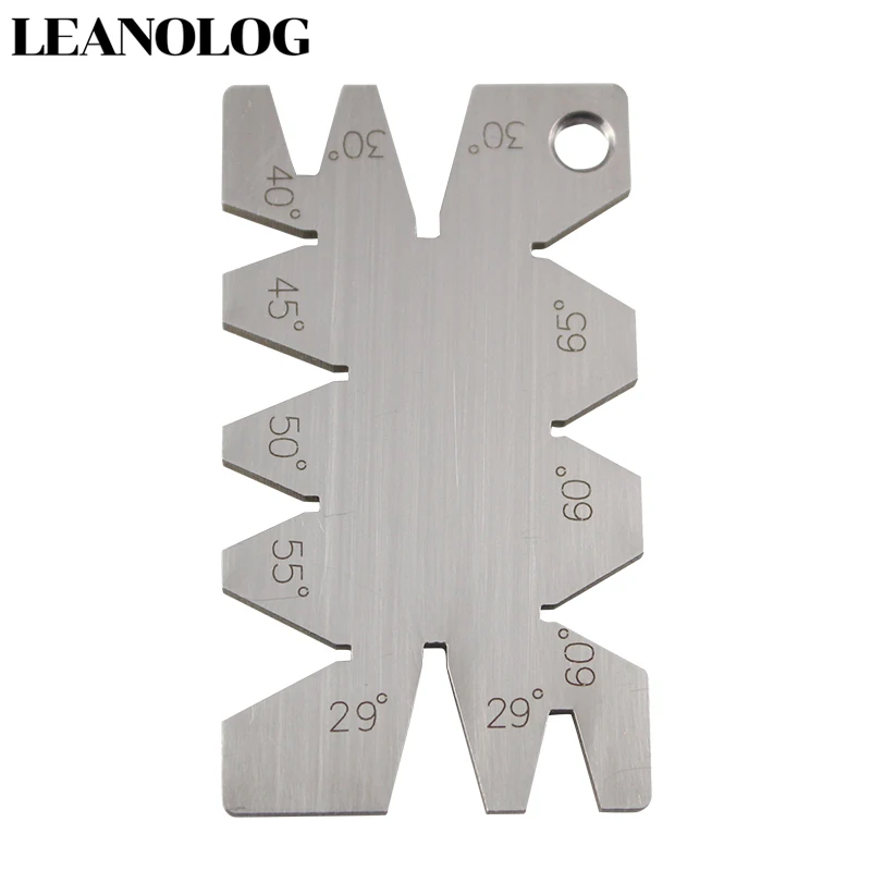 

Welding Tools Stainless Steel Screw Thread Cutting Angle Gage Gauge Measuring Tool Welding Inspection Ruler