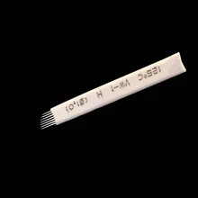 200 шт. 0,25 мм Flex 7 Perament макияж бровей Иглы Татуировка Microblading лезвия 7 для 3D Tobori татуировки ручной пера
