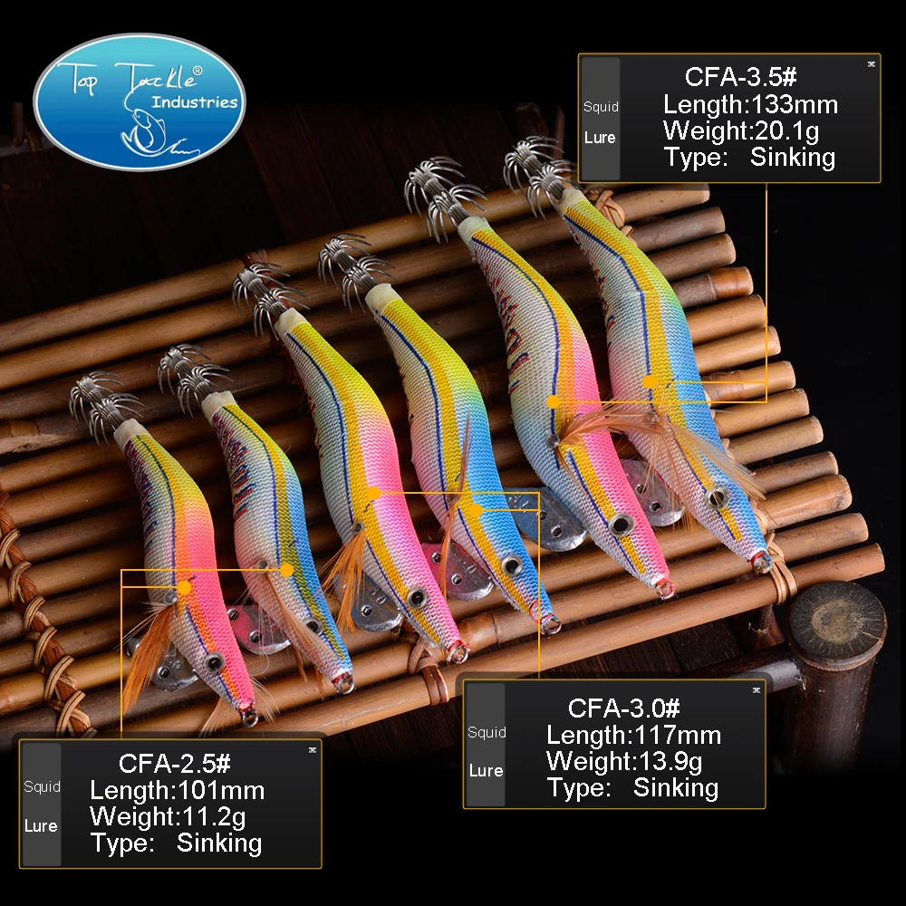 

luminous Wood Squid lure 2.5# 3# 3.5# luminous Fishing Lure Fishing Tackle