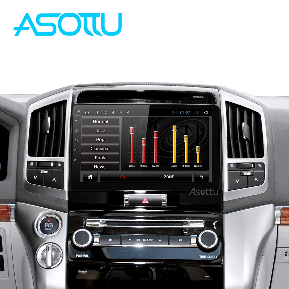 Top Asottu MKLZ1081 Android 8.1 Car DVD Player for toyota Land Cruiser Octa Core Car DVD GPS Navigation palyer Car Radio Multimedia 1