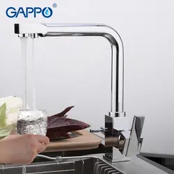 GAPPO смеситель для кухни фильтр для воды краны латунь смеситель для кухни одно отверстие ручки воды заставки бортике смеситель кран