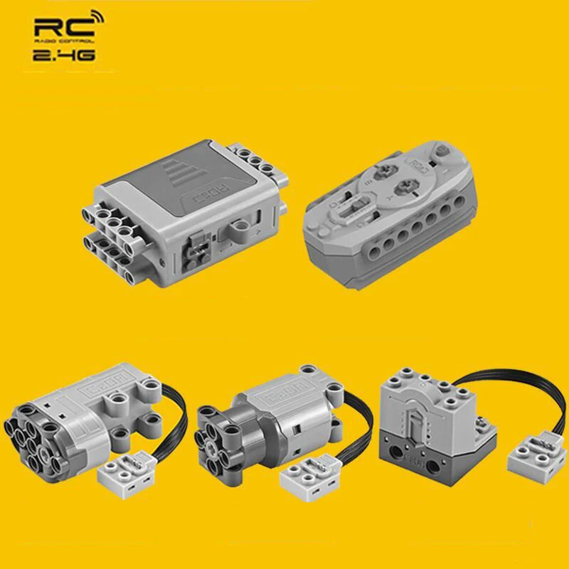 

Lithium Battery 4 Channel 2.4G Remote Control RC USB Charge 8878 Building Blocks Technic Compatible legoing Brands