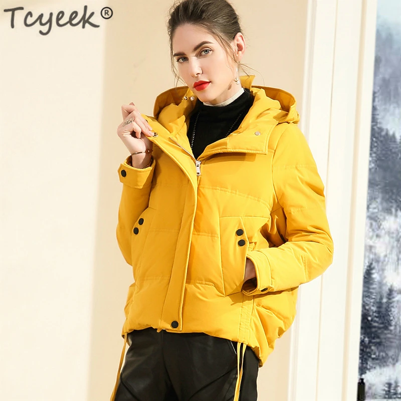 Tcyeek Winter Down Jacket Women 90 White Duck Down Coat Female Short