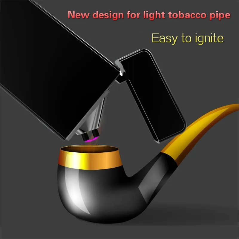 

Latest Usb Charge Arc Lighter USB Windproof Electronic Cigarette Lighters Novelty Electric Smoke Cigarette Lighter Pipe Lighter