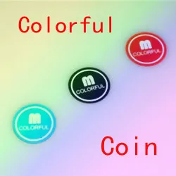 Colorful coin (Morgan version) - Trick, card magic,magic tricks,props comedy,mental magic anime fate fgo morgan le fay tabletop card case japanese game storage box case collection holder gifts cosplay 3177