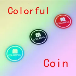 Colorful coin (Morgan version) - Trick, card magic,magic tricks,props comedy,mental magic forced selection magic notes book magic tricks comedy props illusion mentalism street funny toys gimmick fantastic